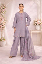 Lavender Bloom — Embroidered Lawn 3-Piece