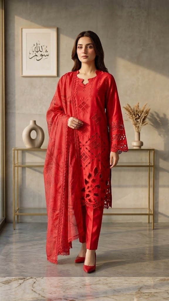 Royal Ruby Cutwork